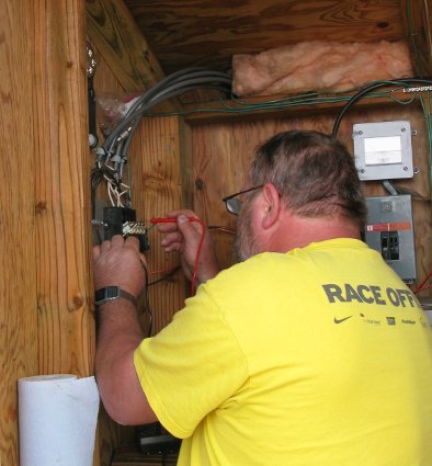 Greg checks fuses